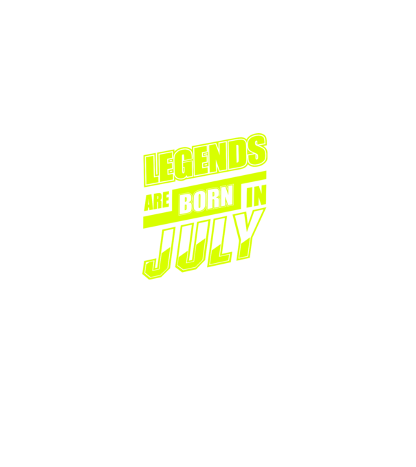 Legends are born in July model negru pe tricou