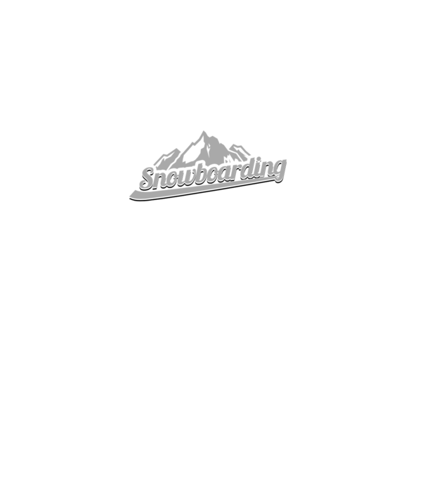 Snowboarding model alb pe tricou