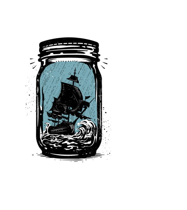 Trapped model albastru deschis pe tricou