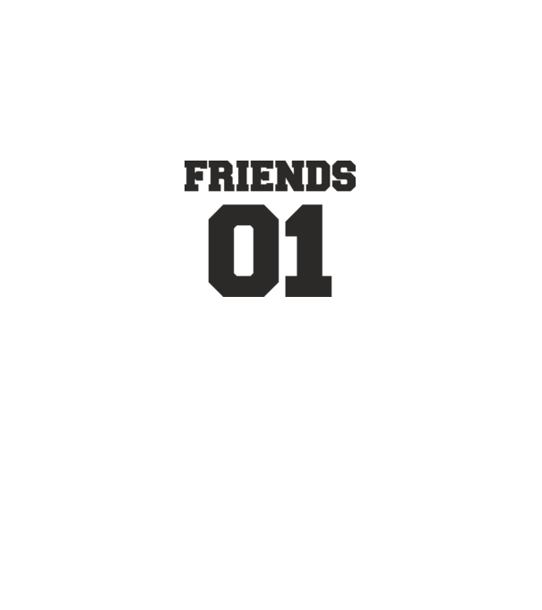 Friends 01 model gri pe tricou