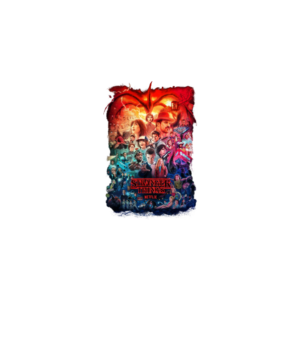stranger things tribute poster2 model negru pe tricou