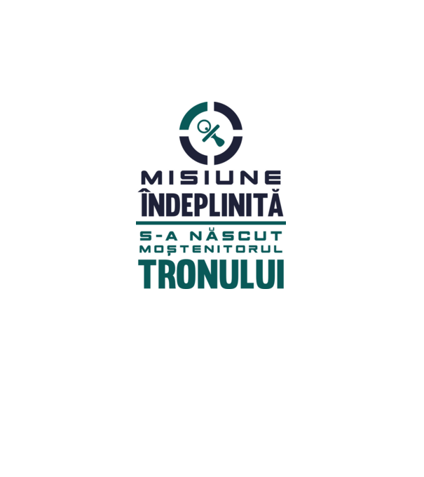 Misiune îndeplinită model albastru deschis pe tricou