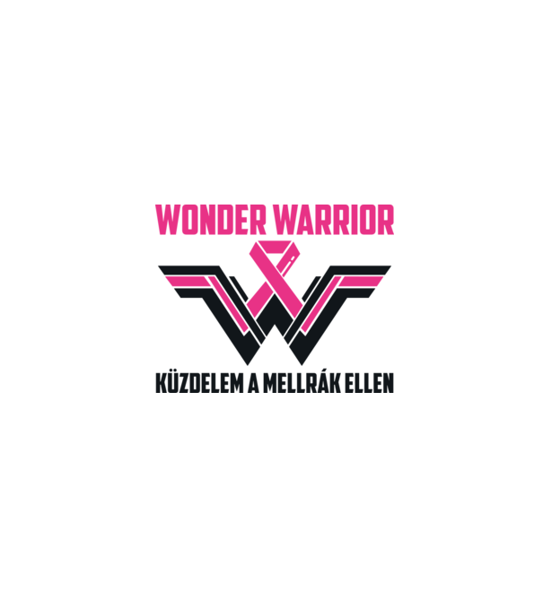 WONDER WARRIOR model alb pe tricou