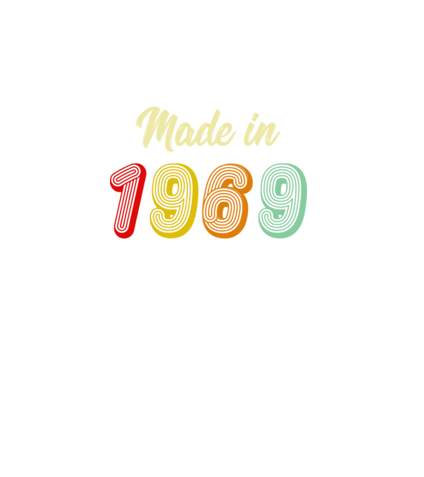 made in 1969 retro model turcoaz pe tricou