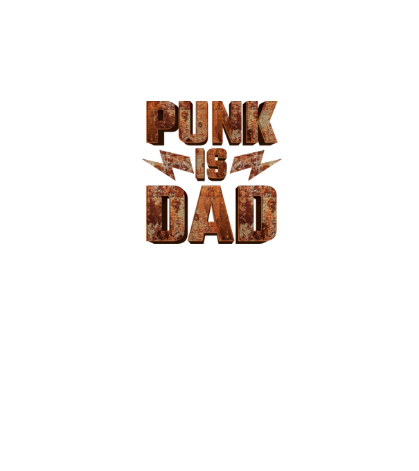 PUNK IS DAD model negru pe tricou