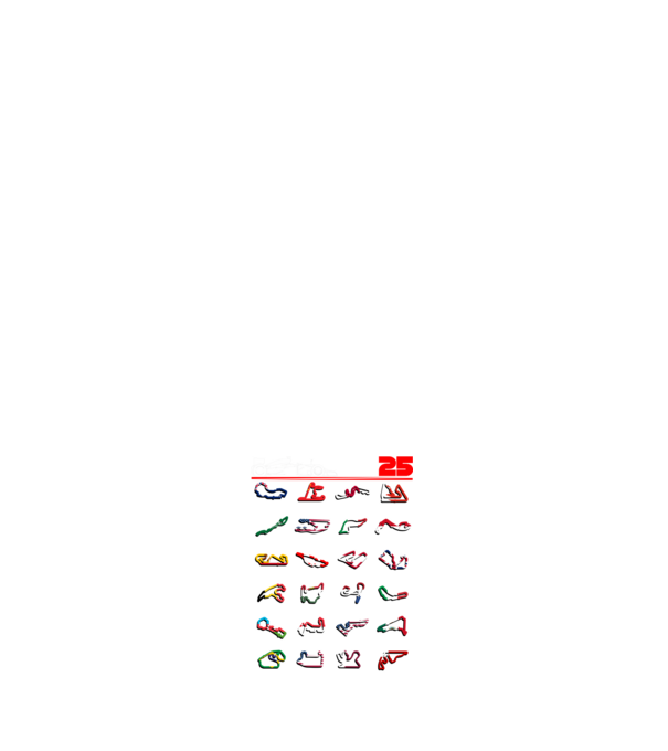 F1 calendar 2025 Negru model albastru închis pe tricou