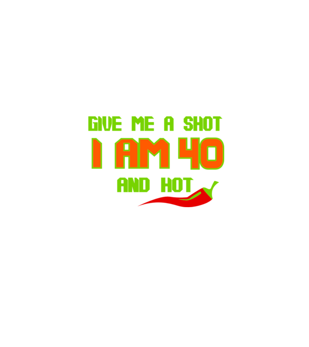 Give me a shot - 40 model gri pe tricou