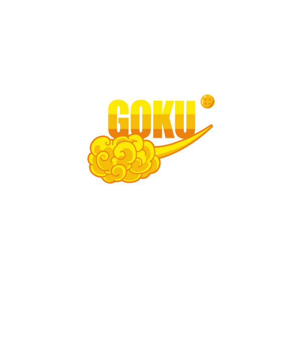goku cloud model negru pe tricou