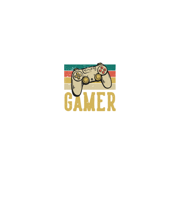 Retro gamer model negru pe tricou