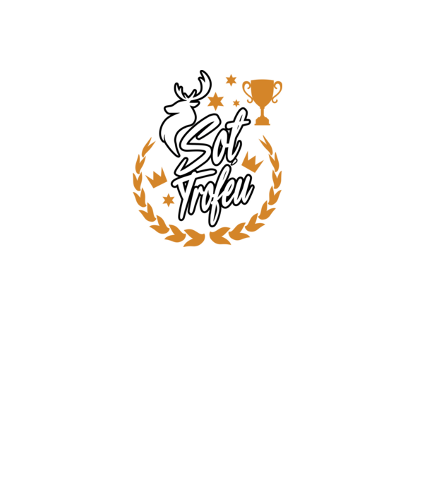 Soț trofeu model negru pe tricou