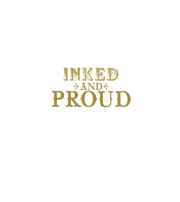 Inked and proud model negru pe tricou
