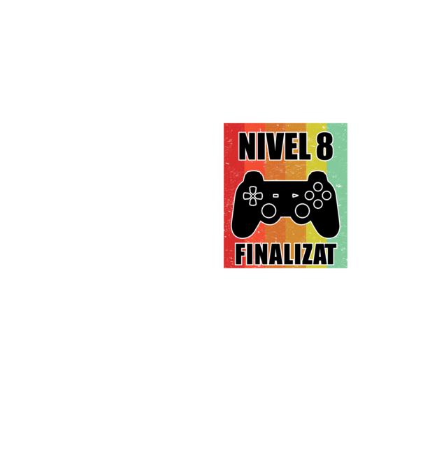 Nivel 8 finalizat model galben neon pe tricou