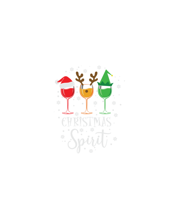 Christmas spirit wine model negru pe tricou
