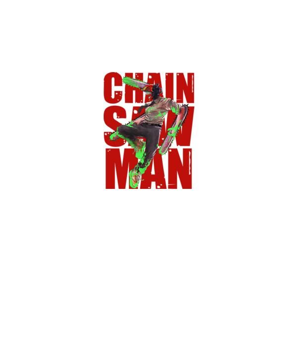 Denji chainsaw man concept model negru pe tricou