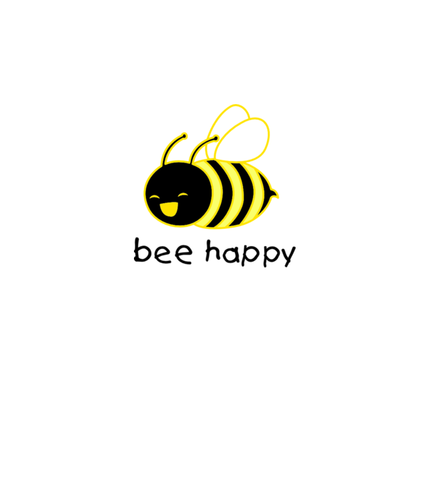 bee happy model turcoaz pe tricou