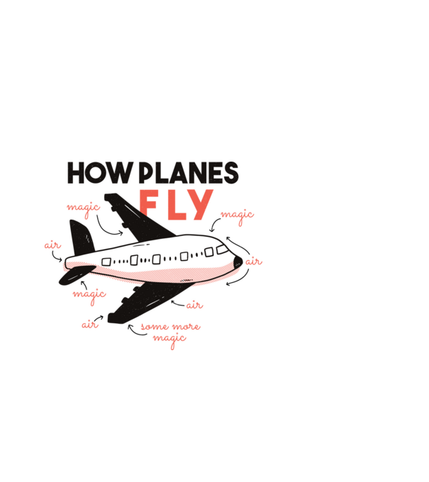 Avioane model negru pe tricou