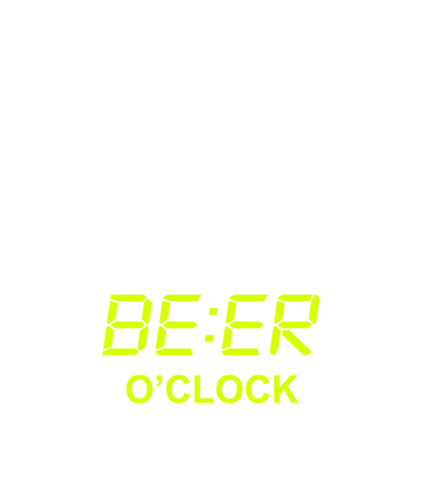 'Beer o'' clock' model albastru închis pe tricou