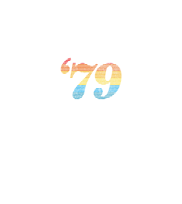Retro Birthday 1979 model negru pe tricou