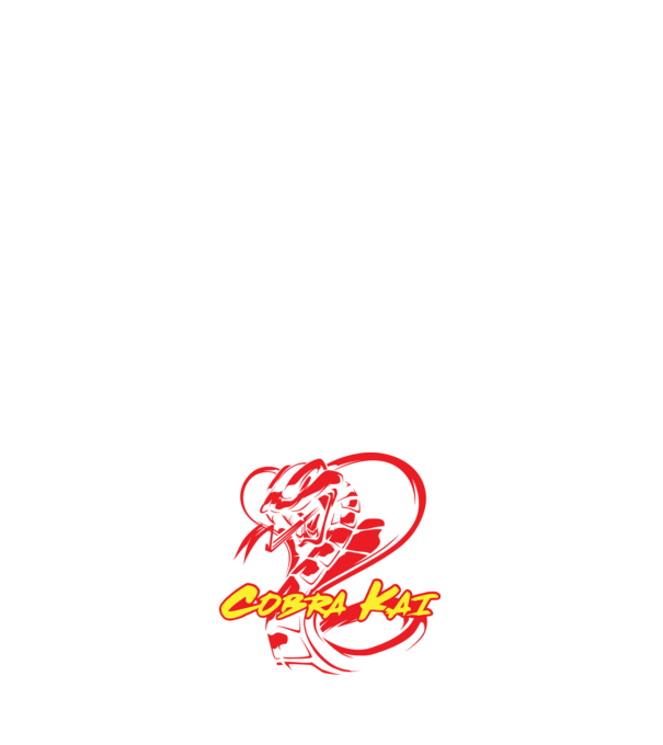 cobra kai simple model negru pe tricou