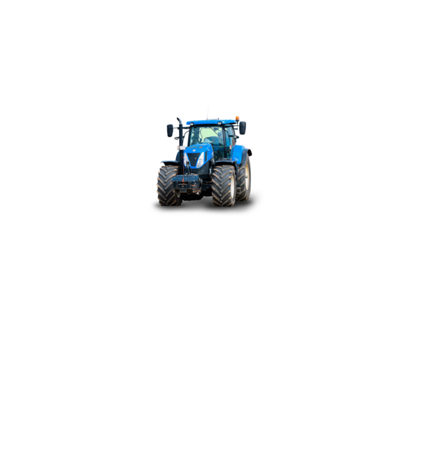 TRACTOR model alb pe tricou