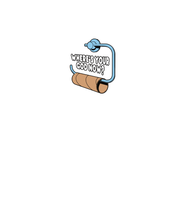 Where's your god now model negru pe tricou