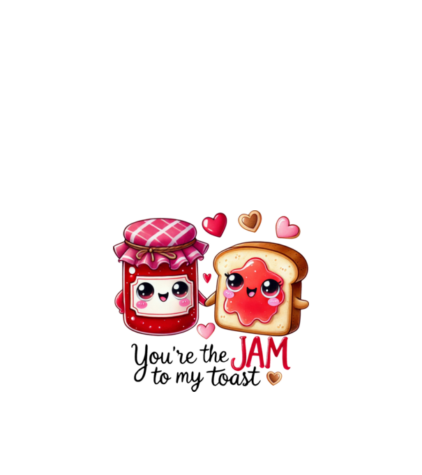 Jam to my Toast model alb pe tricou