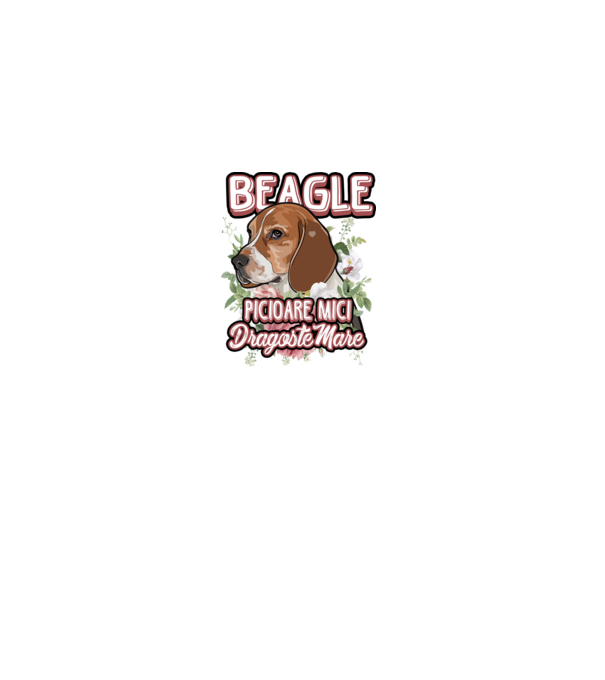 Bulldog francez picioare mici dragoste mare model alb pe tricou