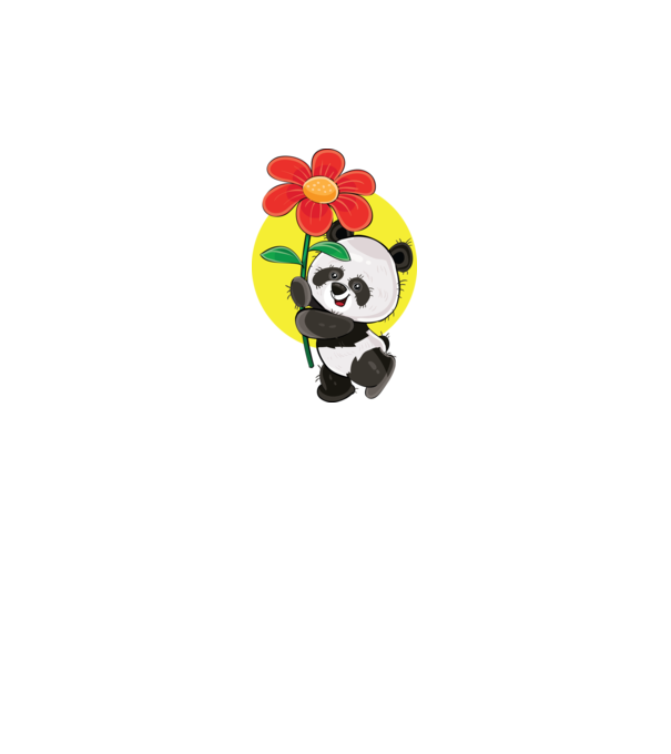 Dragoste panda model gri pe tricou