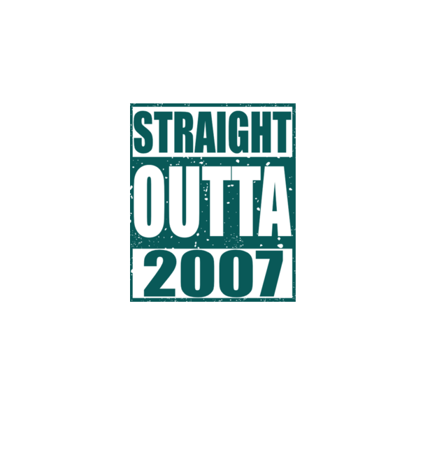 Straight Outta - 2007 model gri pe tricou