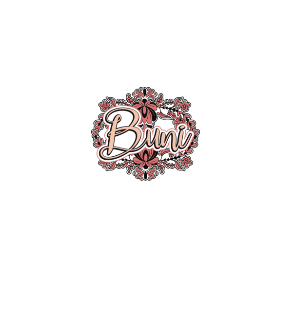 Buni model alb pe tricou