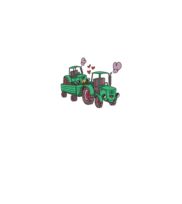 TRACTOR model negru pe tricou