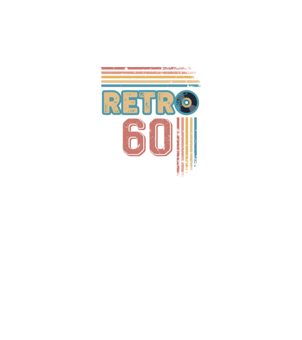Retro 60 Birthday model alb pe tricou