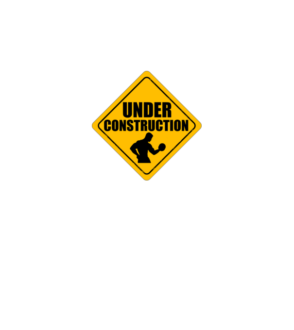 Under Construction model negru pe tricou