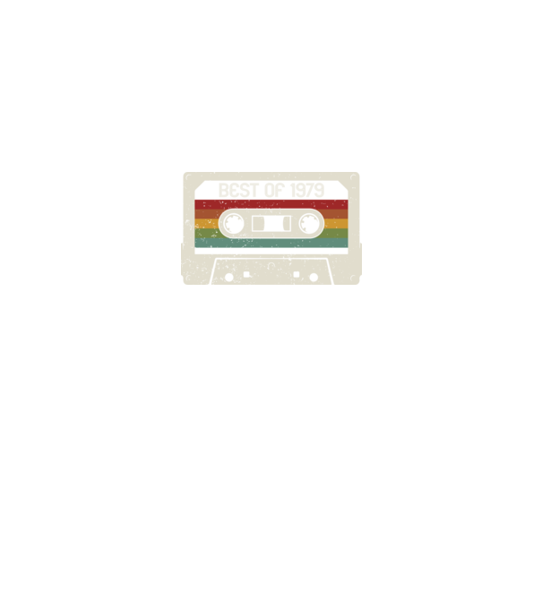 retro tape 1979 vintage model negru pe tricou