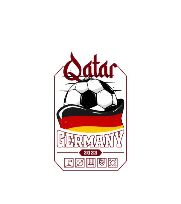 Qatar teams Germany model alb pe tricou