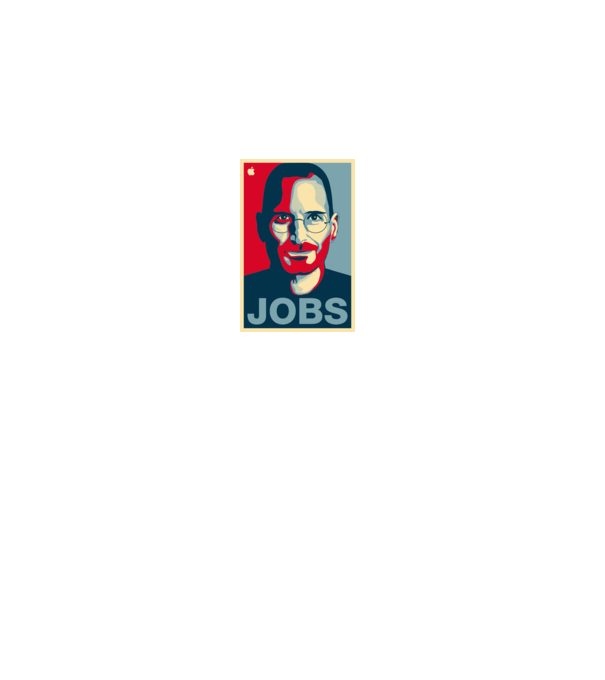 Jobs pop art model gri pe tricou