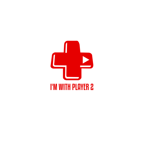 player 2 model alb pe tricou