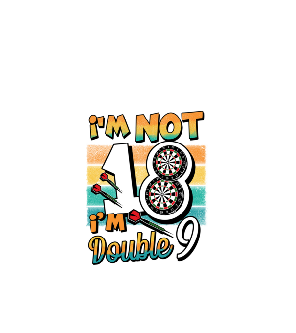 Darts Birthday 18 years old model negru pe tricou