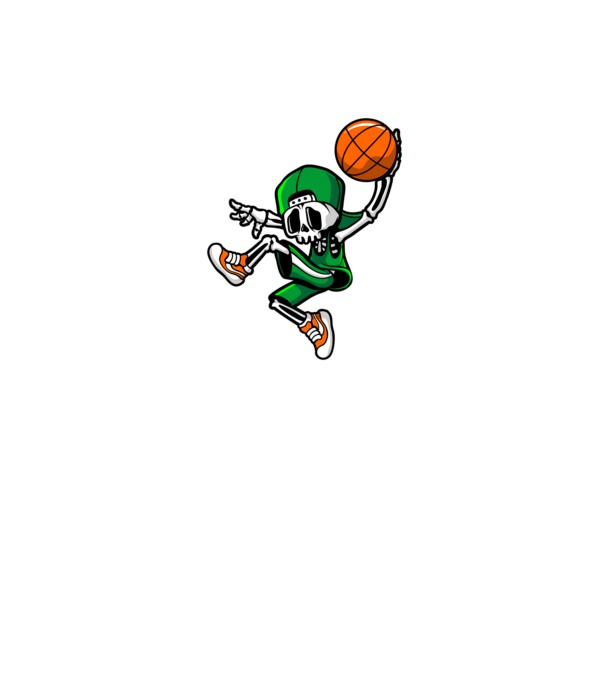 Basketbone model negru pe tricou