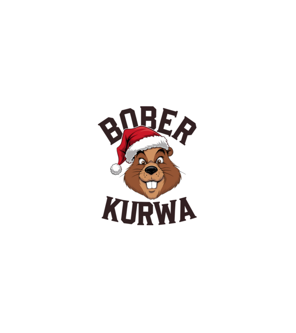 Bober kurwa xmas model albastru deschis pe tricou