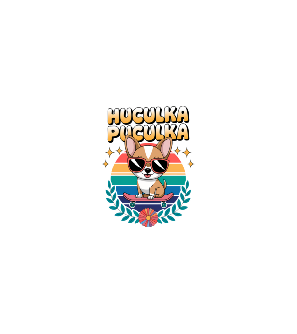 Huculka Puculka Câine 2 model nisipiu pe tricou