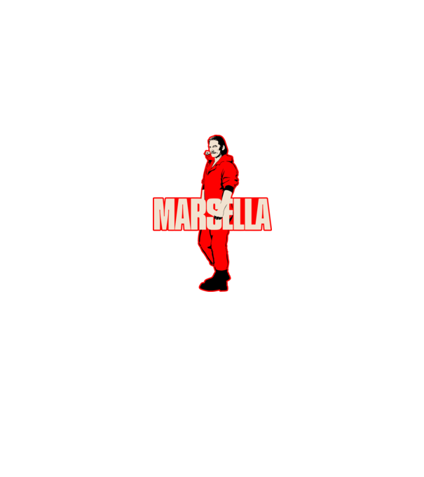 mareille la casa de papel model negru pe tricou