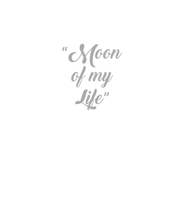 Moon of my life model negru pe tricou