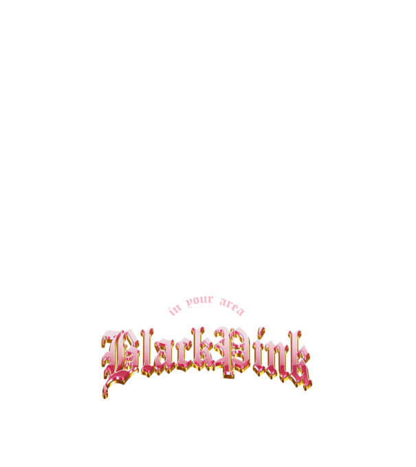 BLACPINK in your area model albastru închis pe tricou