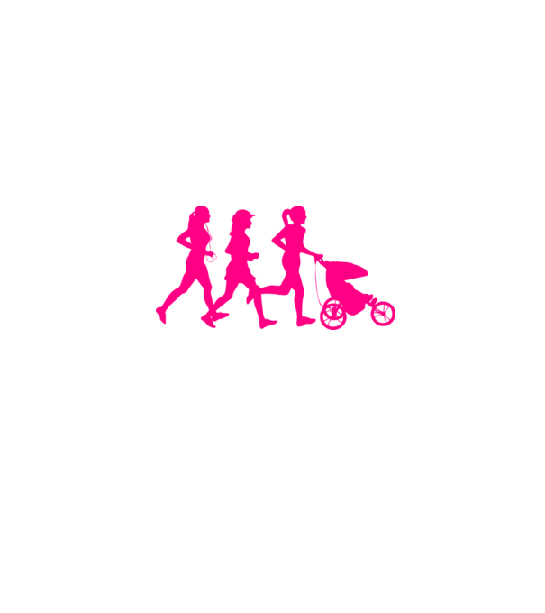 Running Mom model alb pe tricou