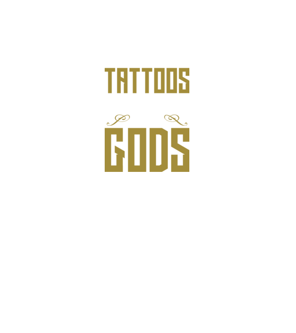 A man without tattoos is invisible to the gods model gri închis pe tricou