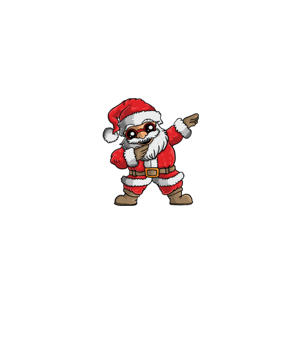 Santa dab model negru pe tricou