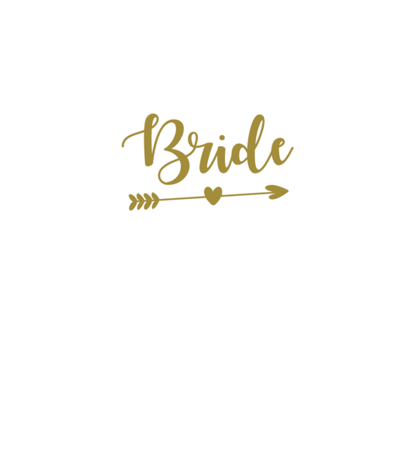 Bride model alb pe tricou