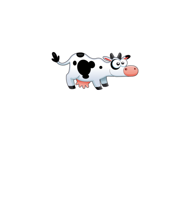 Cow model albastru regal pe tricou