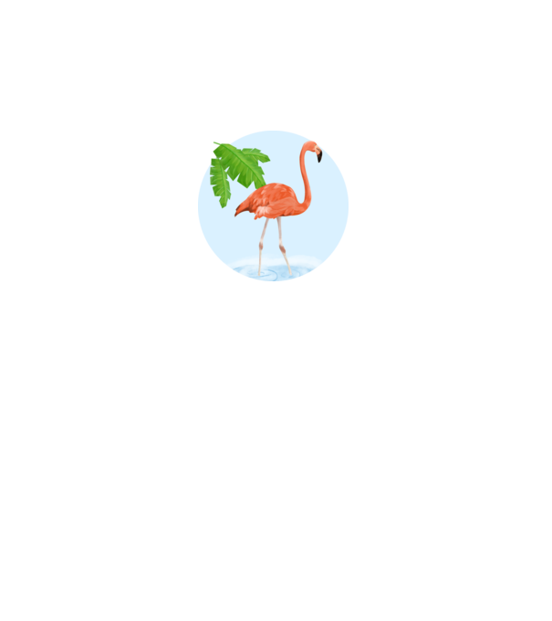 Flamingo model negru pe tricou